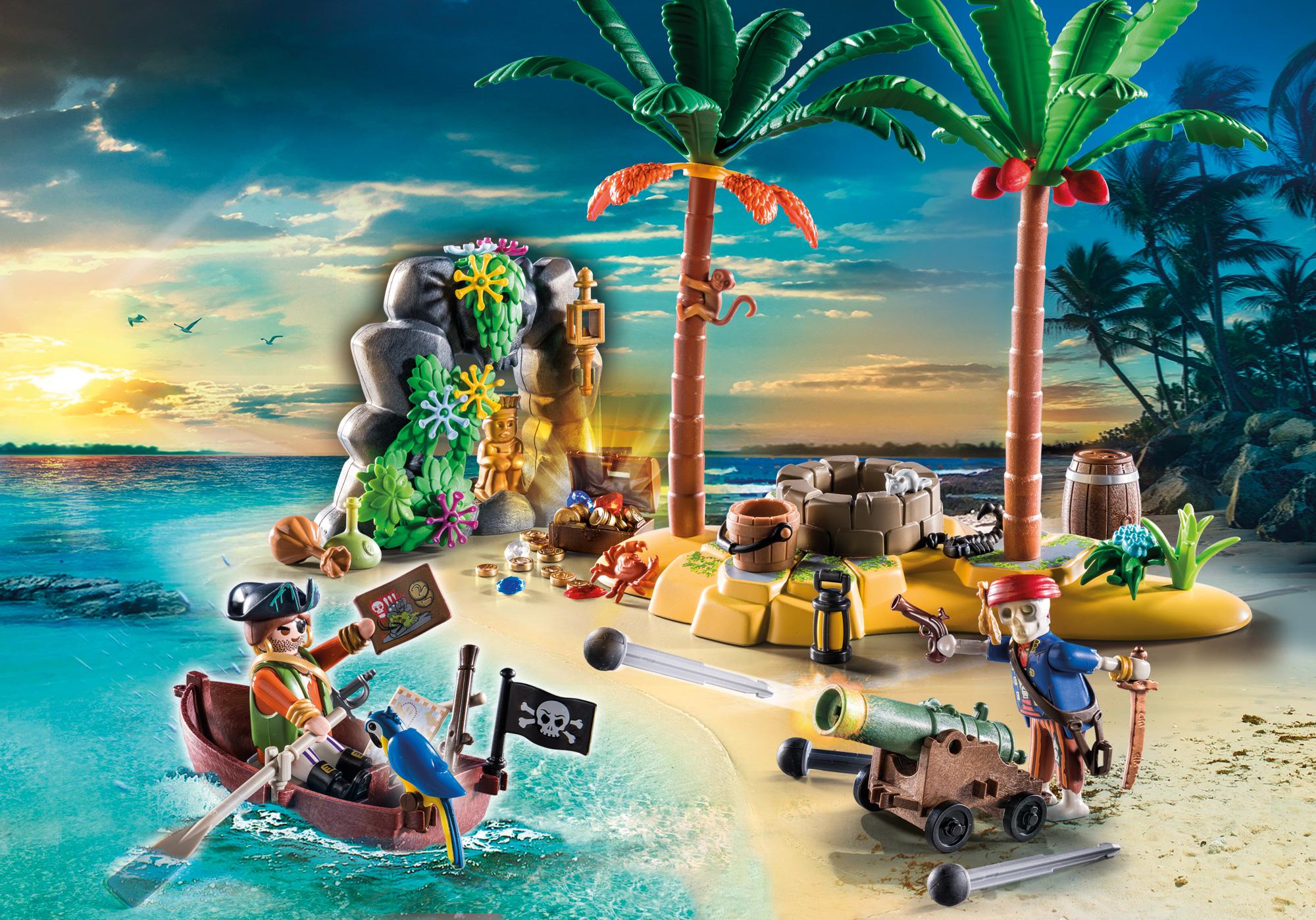 Pirate Treasure Island with Rowboat 70962 PLAYMOBIL®